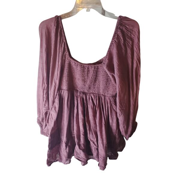 Free People Dried Currant (Mauve) Ari Mini Dress, Medium - Picture 4 of 7